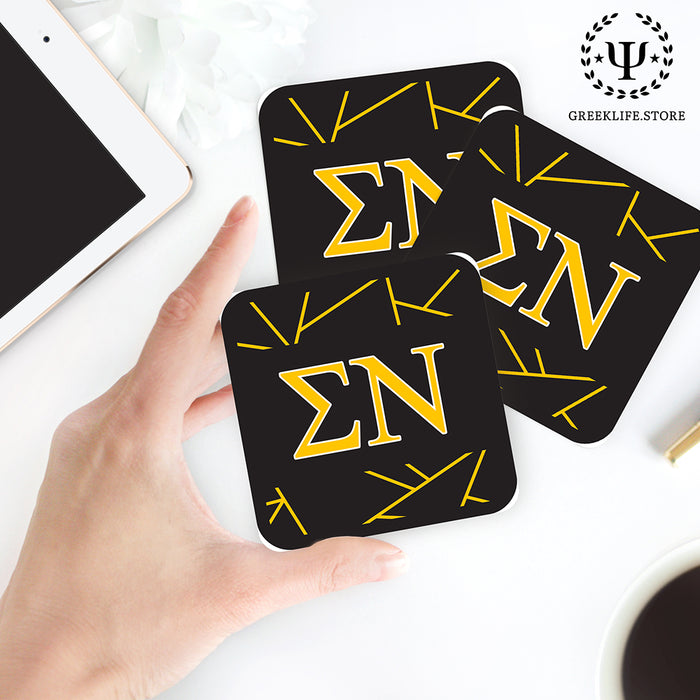 Sigma Nu Beverage Coasters Square (Set of 4)