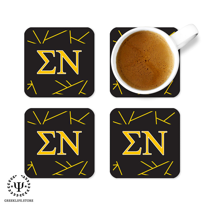 Sigma Nu Beverage Coasters Square (Set of 4)