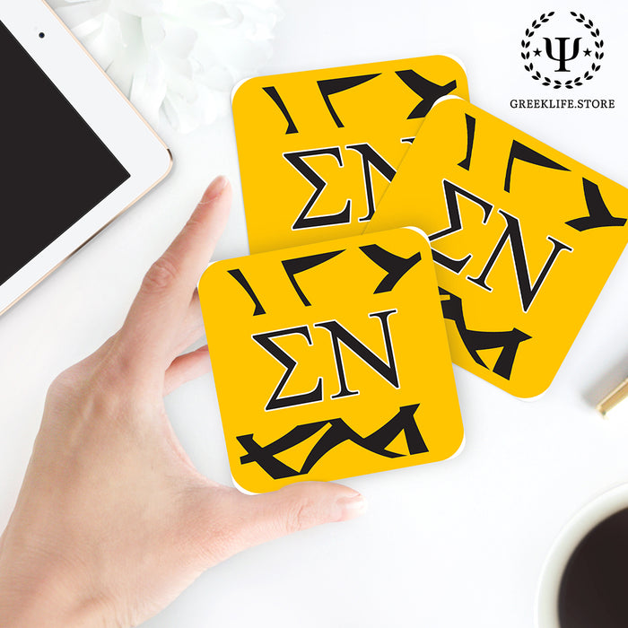 Sigma Nu Beverage Coasters Square (Set of 4)