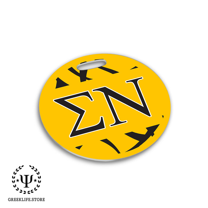 Sigma Nu Luggage Bag Tag (round)