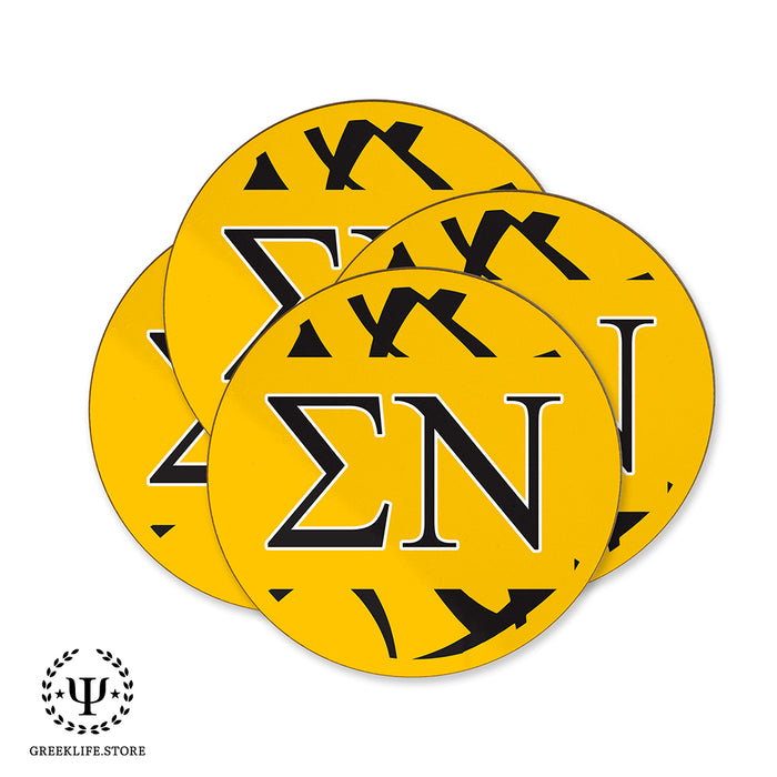 Sigma Nu Beverage Coasters Round (Set of 4)