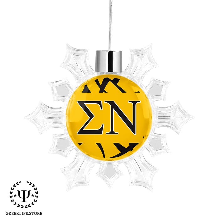 Sigma Nu Christmas Ornament - Snowflake