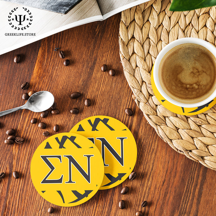 Sigma Nu Beverage Coasters Round (Set of 4)