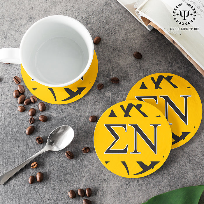 Sigma Nu Beverage Coasters Round (Set of 4)