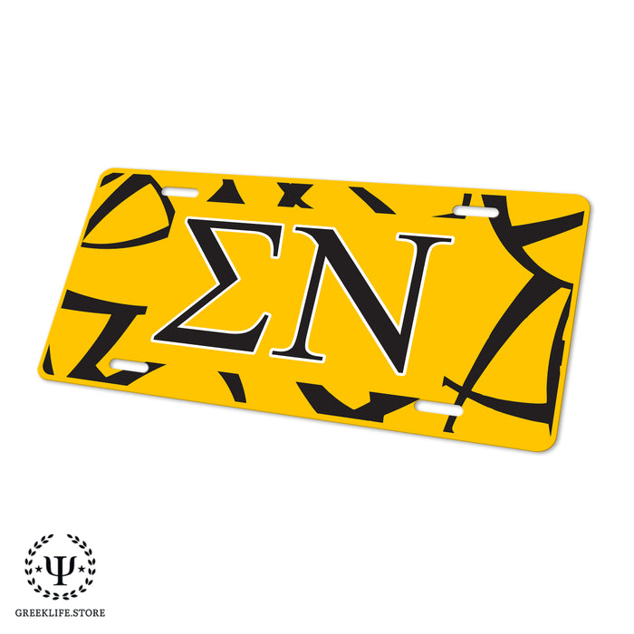 Sigma Nu Decorative License Plate