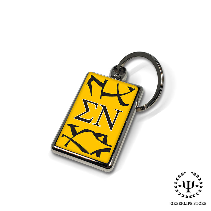 Sigma Nu Keychain Rectangular