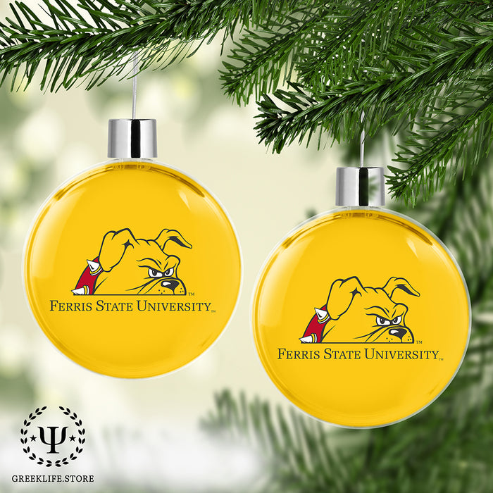 Ferris State University Christmas Ornament Flat Round