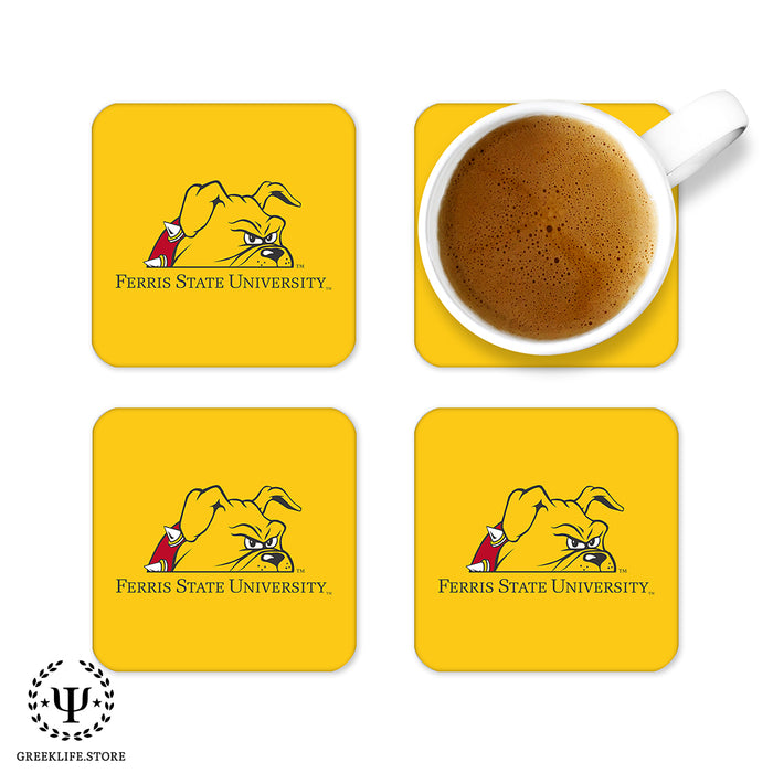 Ferris State University Beverage Coasters Square (Set of 4)
