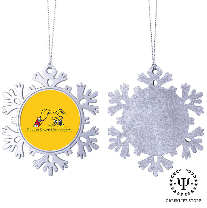 Ferris State University Christmas Ornament - Snowflake Metal