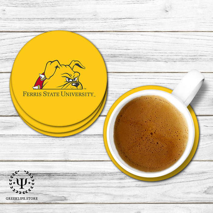 Ferris State University Beverage coaster round (Set of 4)
