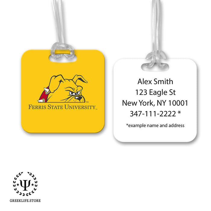 Ferris State University Luggage Bag Tag (square)