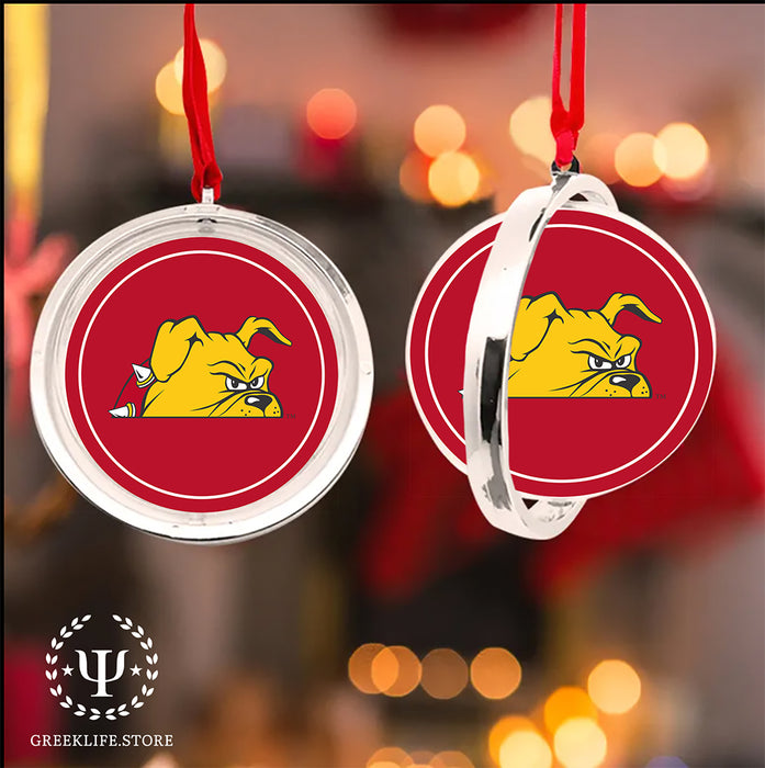 Ferris State University Christmas Reversible Flat Round Ornament