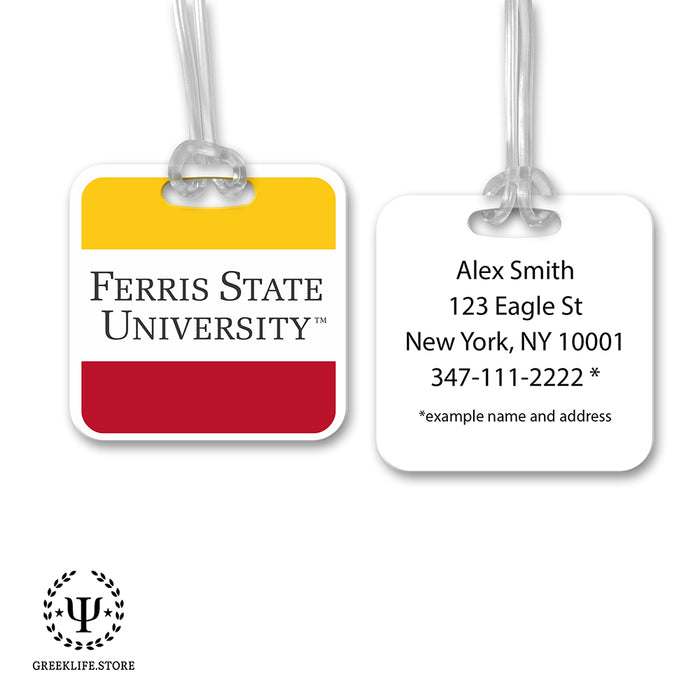 Ferris State University Luggage Bag Tag (square)