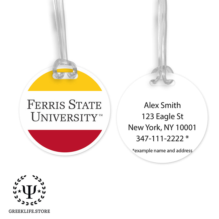 Ferris State University Luggage Bag Tag (round)