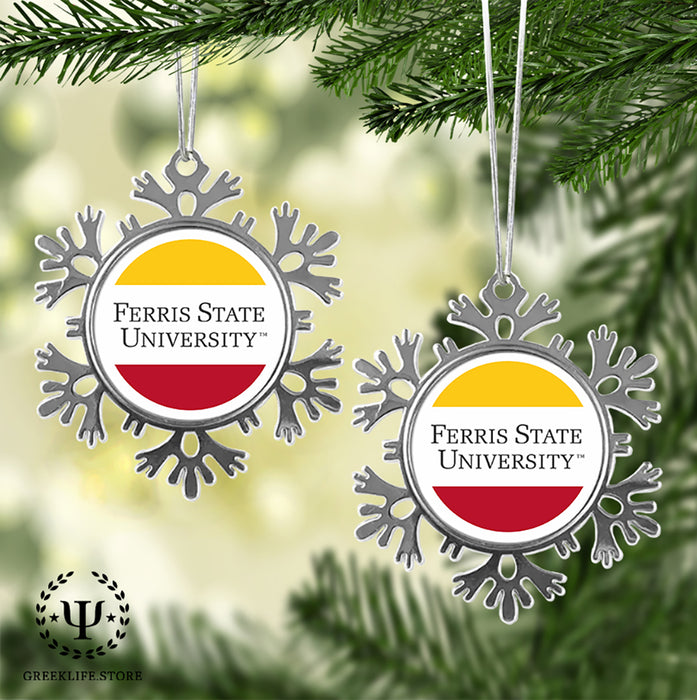 Ferris State University Christmas Ornament - Snowflake Metal
