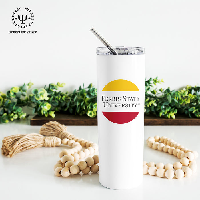 Ferris State University Stainless Steel Skinny Tumbler 20 OZ