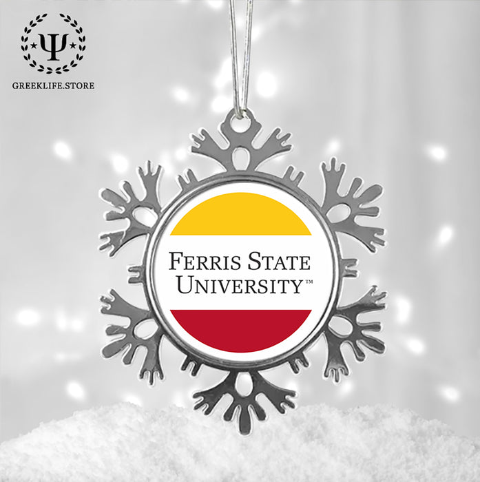 Ferris State University Christmas Ornament - Snowflake Metal