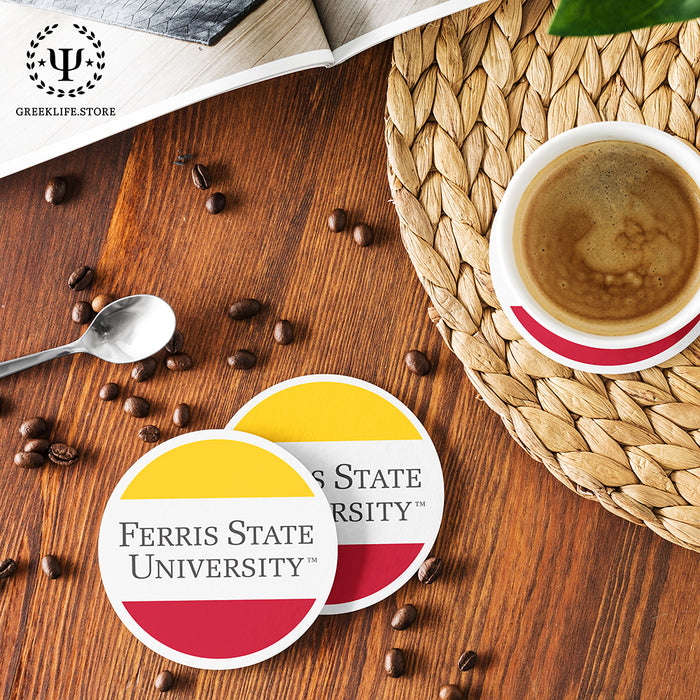 Ferris State University Beverage coaster round (Set of 4)