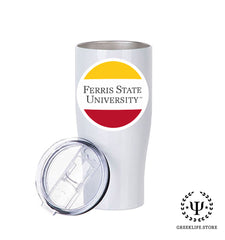 Ferris State University Stainless Steel Skinny Tumbler 20 OZ Overall Print