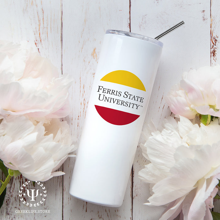 Ferris State University Stainless Steel Skinny Tumbler 20 OZ