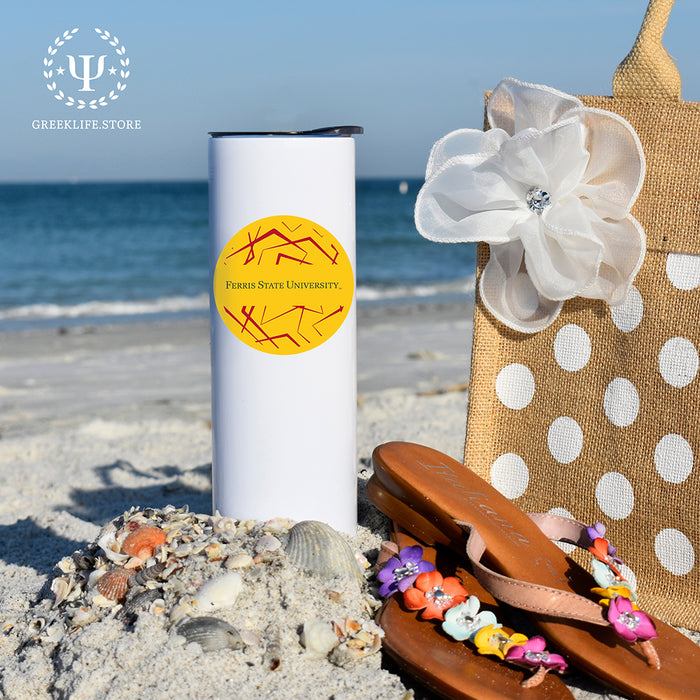 Ferris State University Stainless Steel Skinny Tumbler 20 OZ