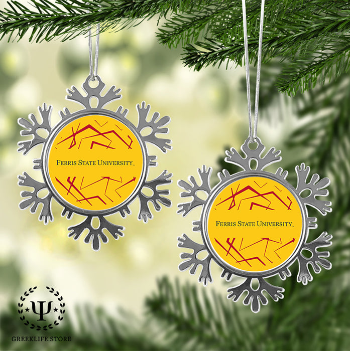 Ferris State University Christmas Ornament - Snowflake Metal