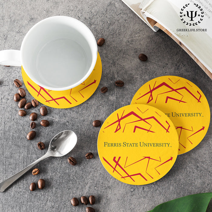 Ferris State University Beverage coaster round (Set of 4)