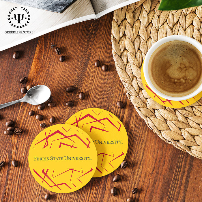 Ferris State University Beverage coaster round (Set of 4)