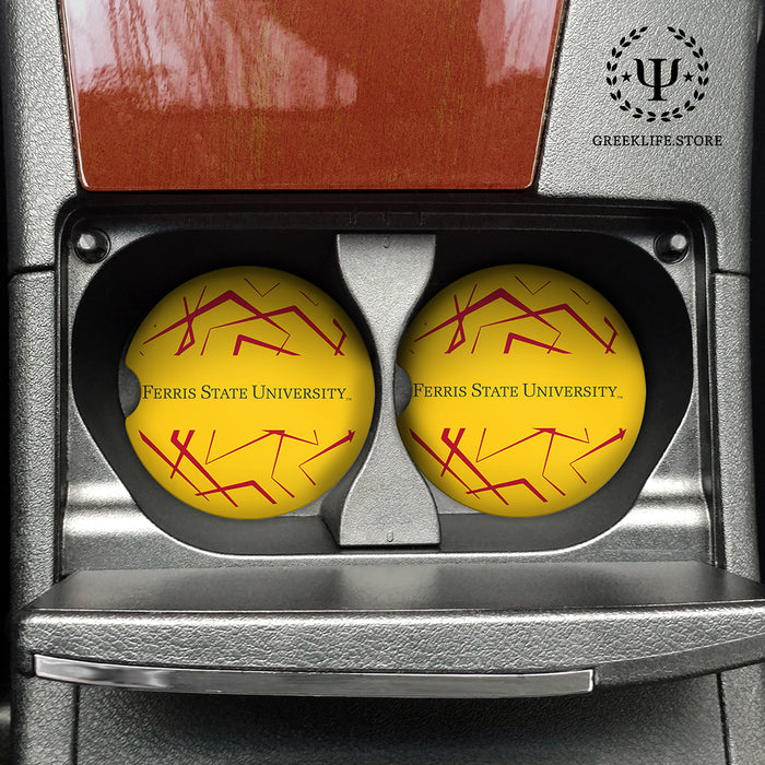 Ferris State University Car Cup Holder Coaster (Set of 2)