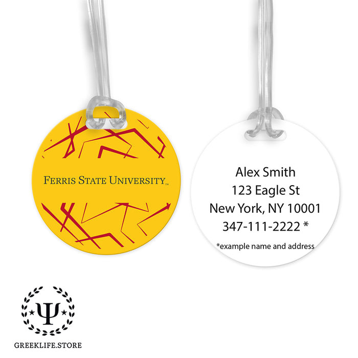 Ferris State University Luggage Bag Tag (round)