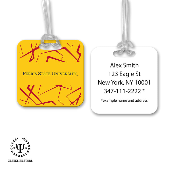 Ferris State University Luggage Bag Tag (square)