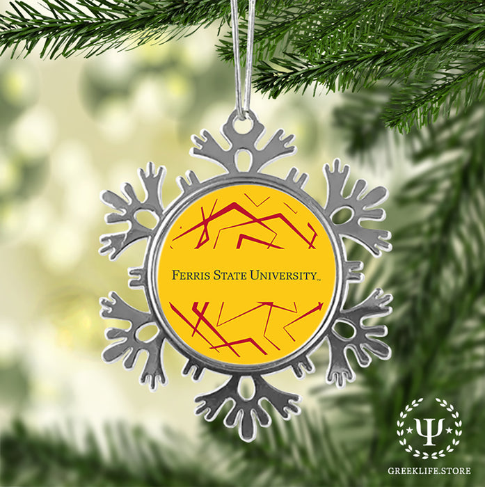 Ferris State University Christmas Ornament - Snowflake Metal