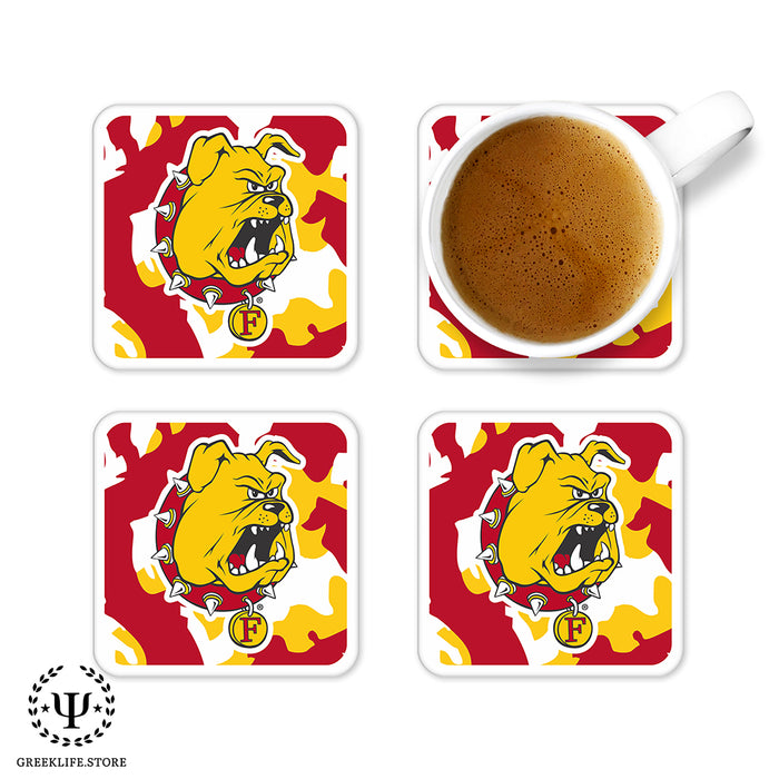 Ferris State University Beverage Coasters Square (Set of 4)