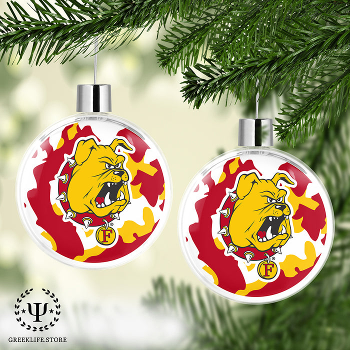 Ferris State University Christmas Ornament Flat Round