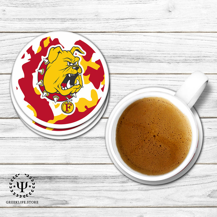 Ferris State University Beverage coaster round (Set of 4)