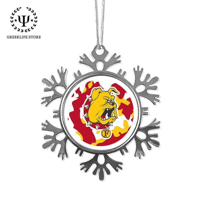 Ferris State University Christmas Ornament - Snowflake Metal