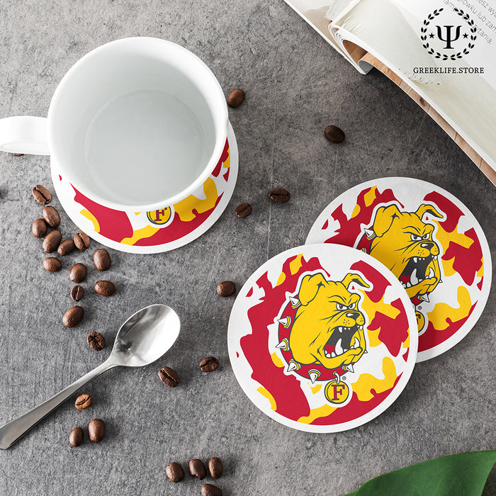 Ferris State University Beverage coaster round (Set of 4)