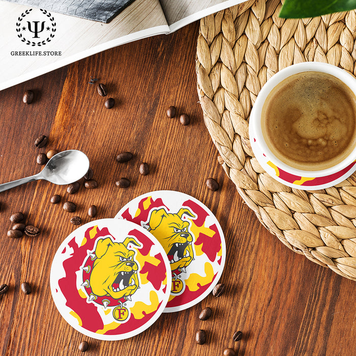 Ferris State University Beverage coaster round (Set of 4)