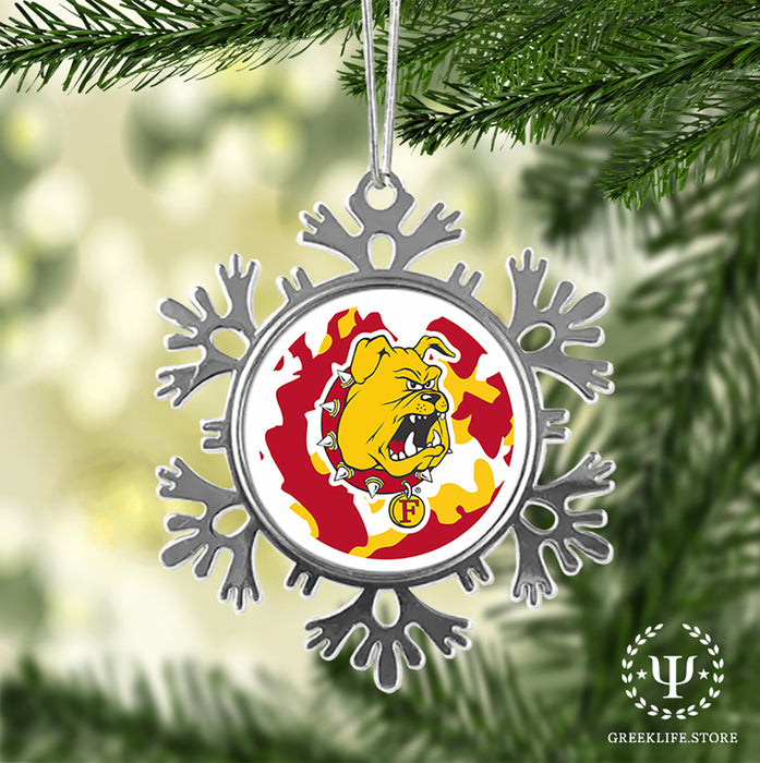 Ferris State University Christmas Ornament - Snowflake Metal