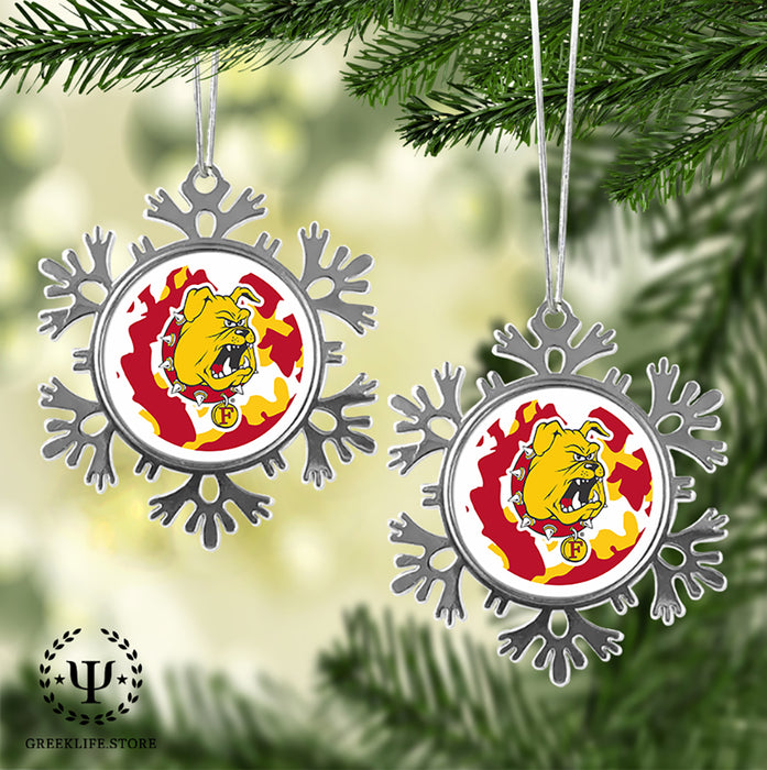 Ferris State University Christmas Ornament - Snowflake Metal