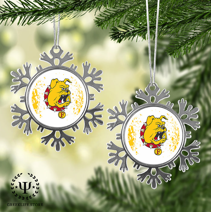 Ferris State University Christmas Ornament - Snowflake Metal