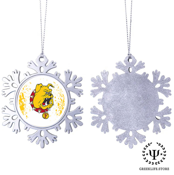 Ferris State University Christmas Ornament - Snowflake Metal