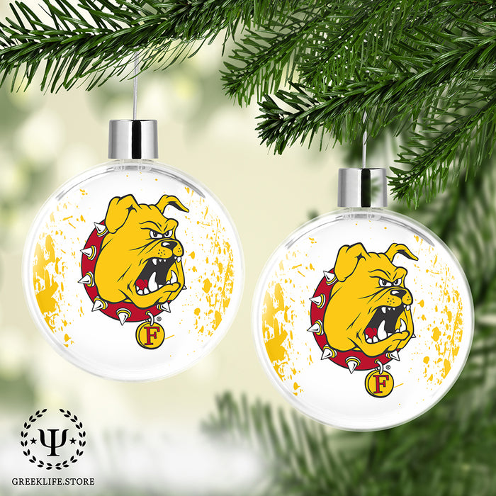 Ferris State University Christmas Ornament Flat Round