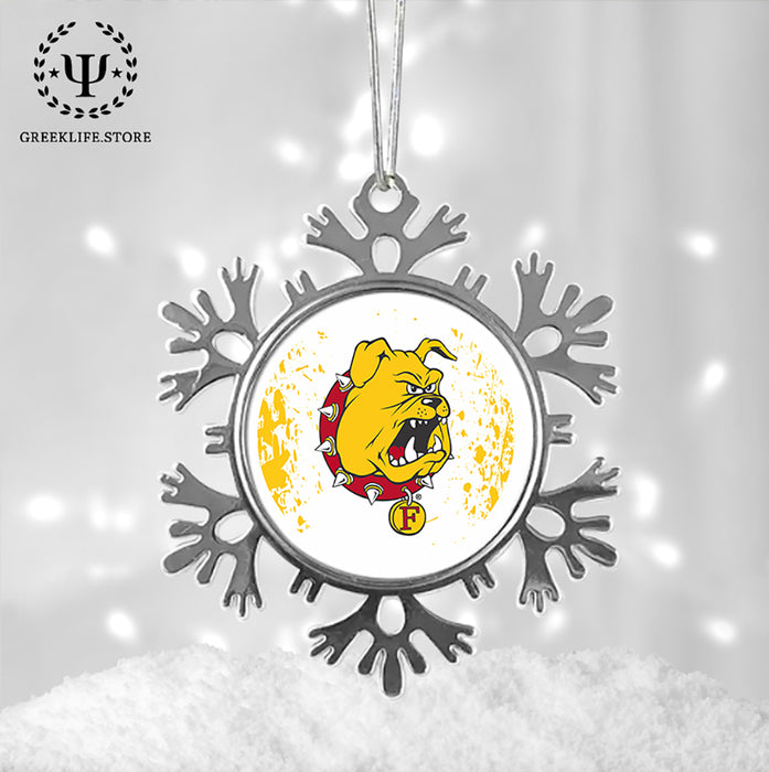 Ferris State University Christmas Ornament - Snowflake Metal
