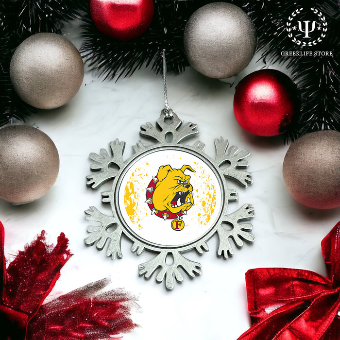 Ferris State University Christmas Ornament - Snowflake Metal