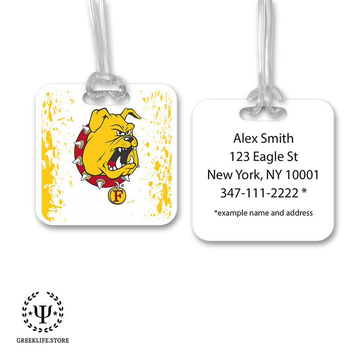 Ferris State University Luggage Bag Tag (square)