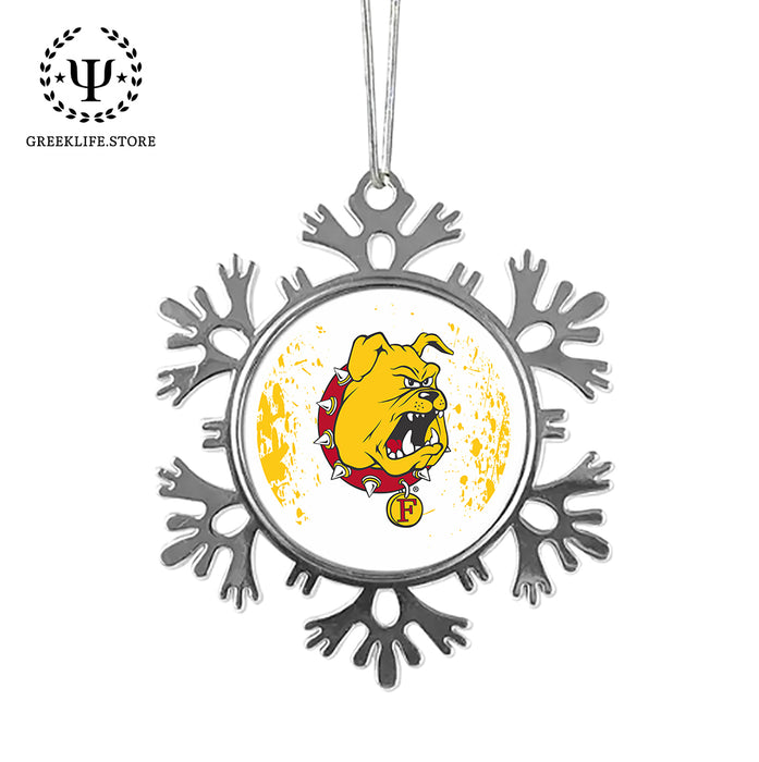 Ferris State University Christmas Ornament - Snowflake Metal