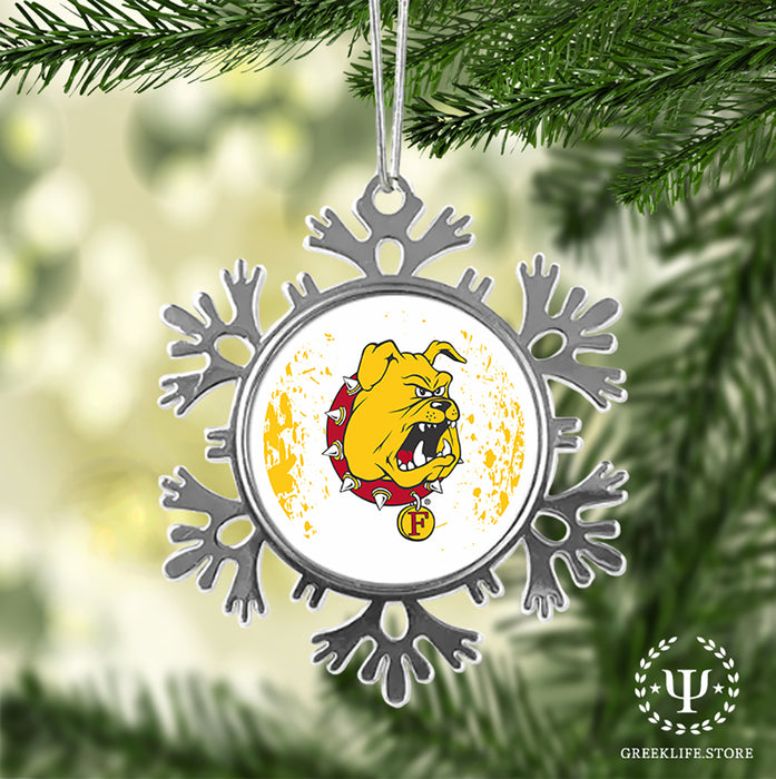 Ferris State University Christmas Ornament - Snowflake Metal