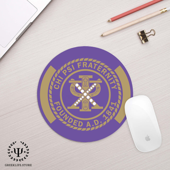 Chi Psi Mouse Pad Round