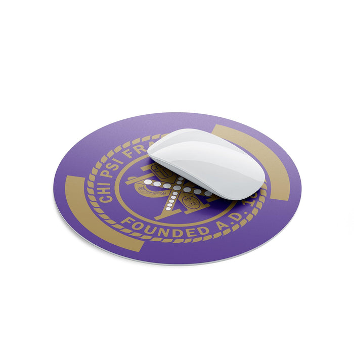 Chi Psi Mouse Pad Round